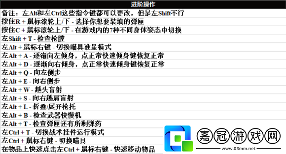 逃離塔科夫怎么操作-逃離塔科夫按鍵操作介紹