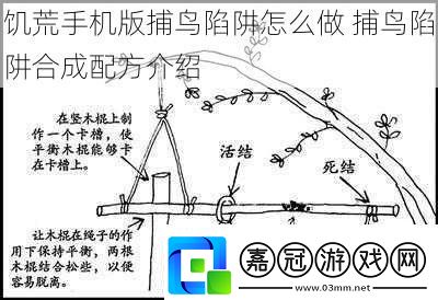 饑荒手機版捕鳥陷阱怎么做捕鳥陷阱合成配方介紹