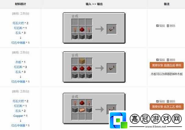 我的世界0.14.0版本紅石中繼器用法