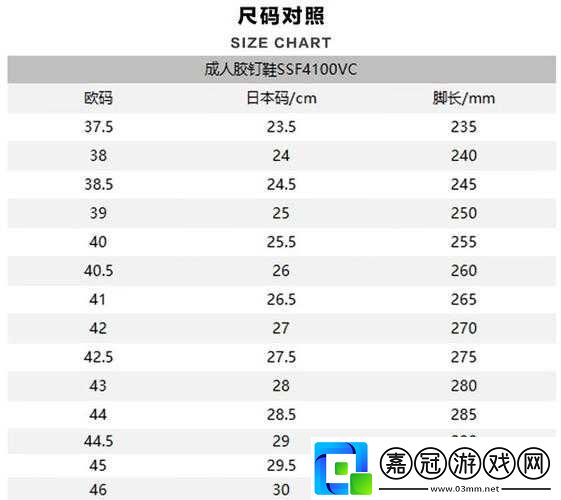 歐亞尺碼日本尺碼：差異與特點解析