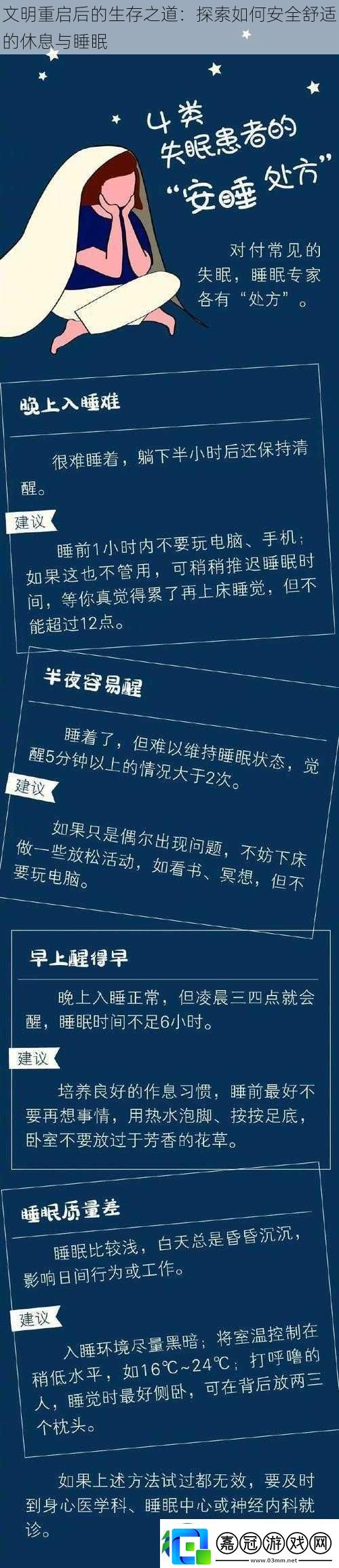 文明重啟后的生存之道：探索如何安全舒適的休息與睡眠