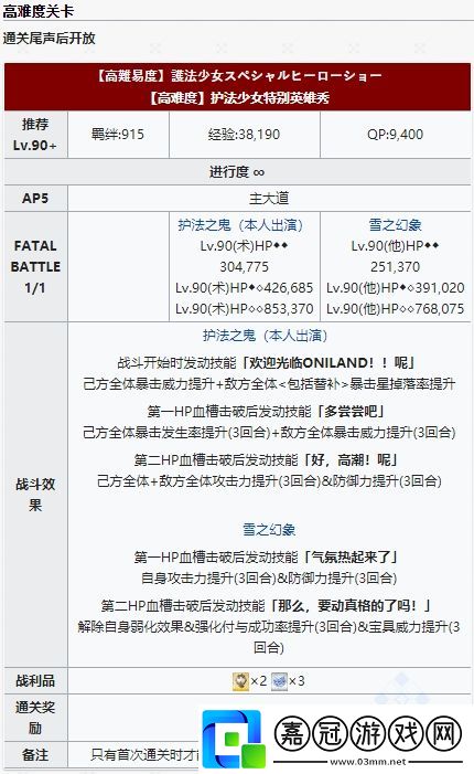 FGO神秘之國復刻鬼王與神威的黃金怎么玩-秘之國復刻鬼王與神威的黃金攻略匯總共享技巧